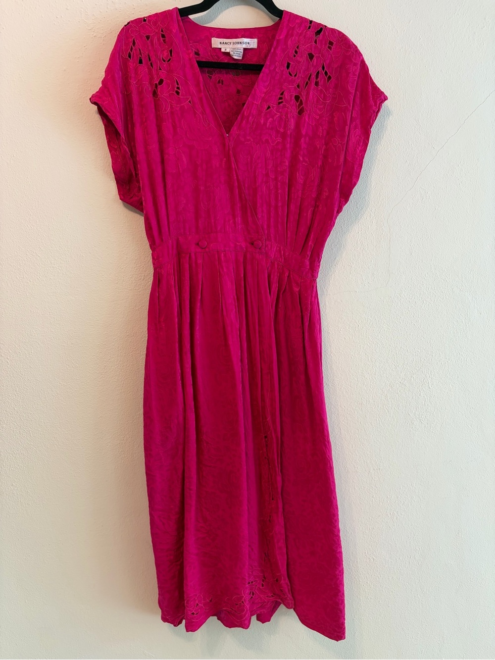 Nancy Gonzalez Fuchsia Midi Dress